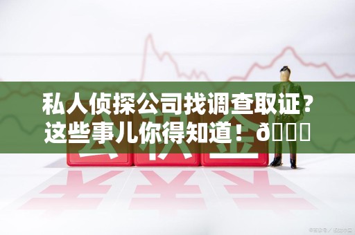 平和私人侦探公司找调查取证？这些事儿你得知道！😎