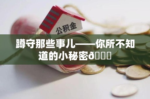 平和蹲守那些事儿——你所不知道的小秘密😎