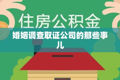 平和婚姻调查取证公司的那些事儿