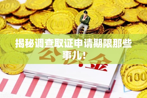 平和揭秘调查取证申请期限那些事儿！