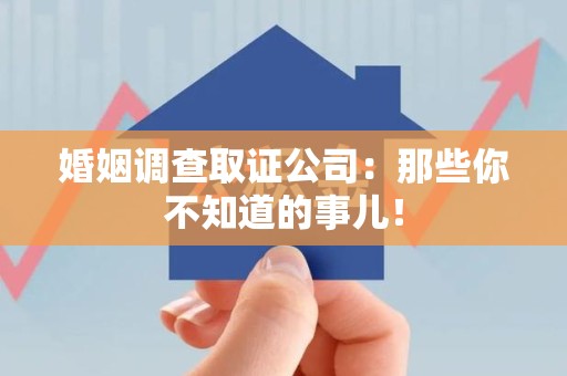 平和婚姻调查取证公司：那些你不知道的事儿！