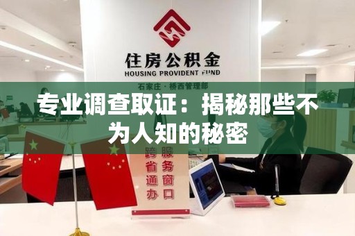 平和专业调查取证：揭秘那些不为人知的秘密