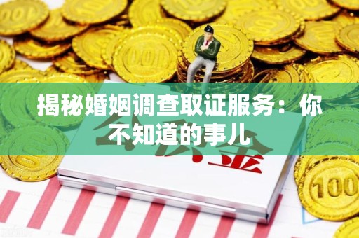 平和揭秘婚姻调查取证服务：你不知道的事儿