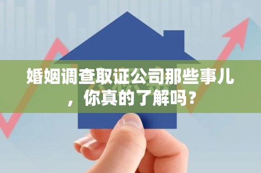 平和婚姻调查取证公司那些事儿，你真的了解吗？